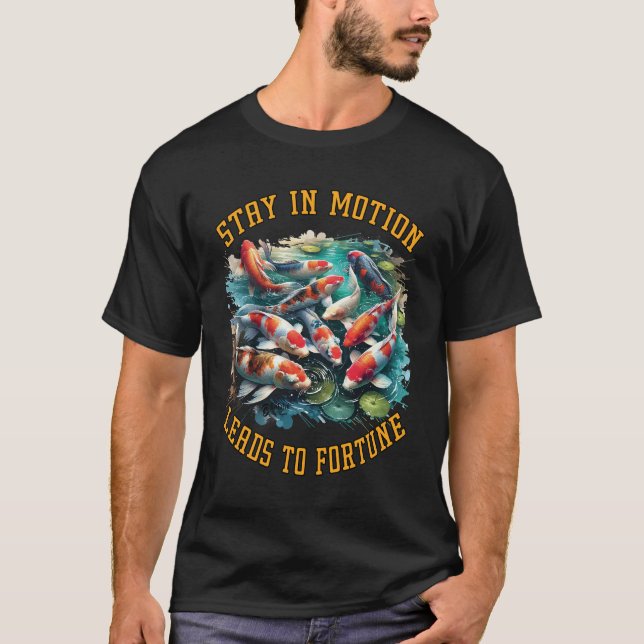 Camiseta Koi Fish PhilosophMen Black (Anverso)