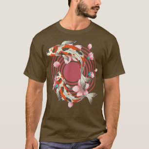 Camiseta Koi Fish Pond Sakura Nishikigoi Cherry Blossom Koi