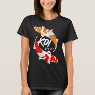 Camiseta Koi Fish Red Y Naranja