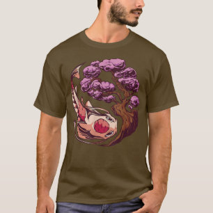 Camiseta Koi Fish Sakura Arte japonés