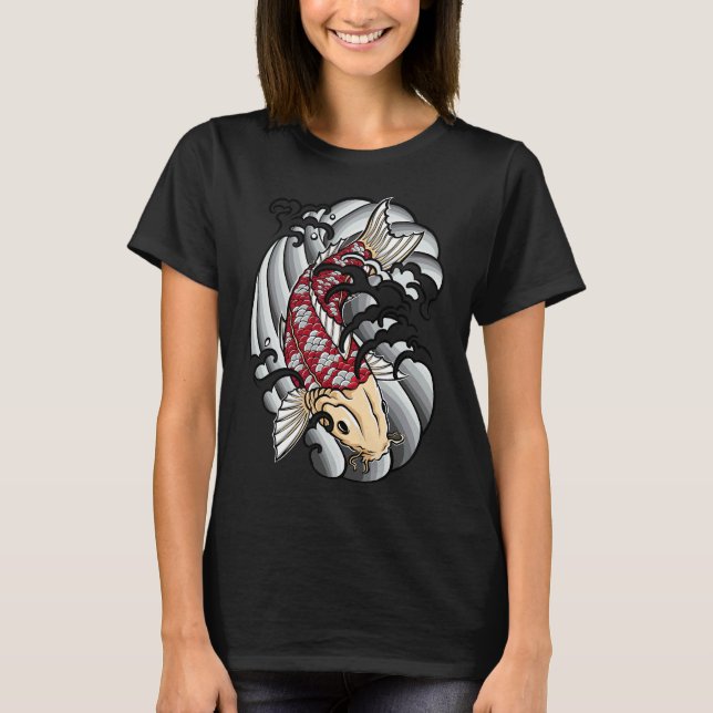 Camiseta Koi Fish Tattoo Art (Anverso)