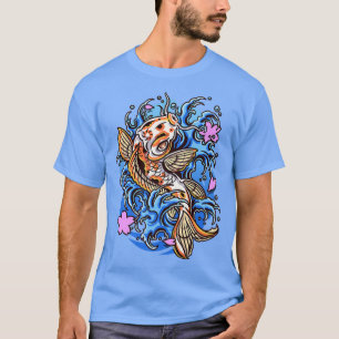 Camiseta Koi Fish Tattoo Estilo arte Pescado japonés 