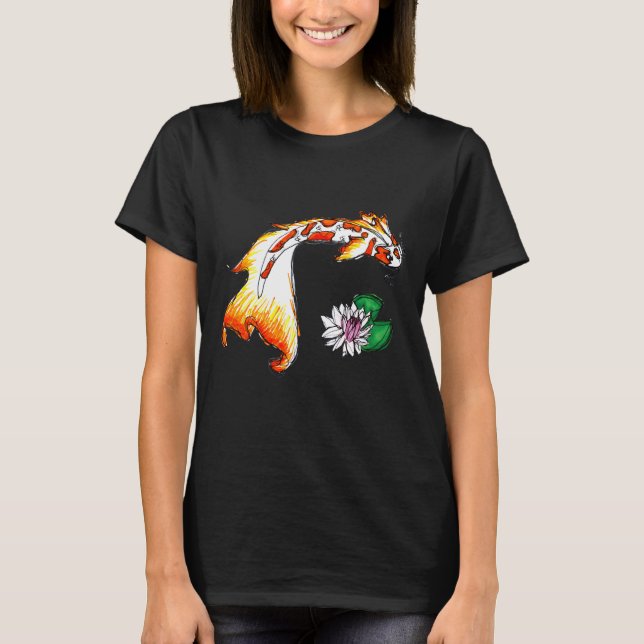Camiseta Koi Fish Y Lilypad (Anverso)