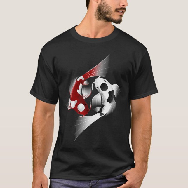 Camiseta Koi Fish Yin Yang (Anverso)