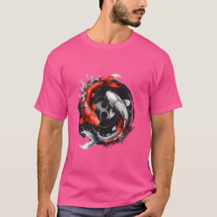 Camiseta Koi Fish Yin Yang Nishikigoi Fish Japan Koi Car