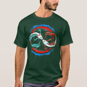 Camiseta Koi Infinity Infinity Nishikigoi Pond Art japonés