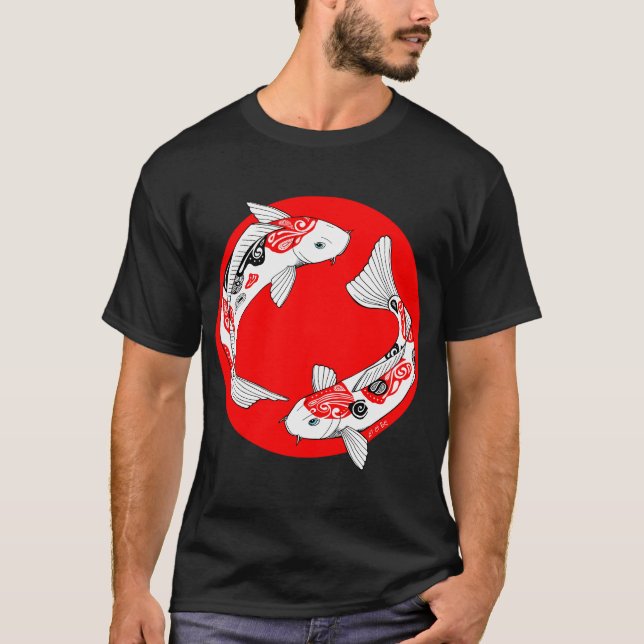 Camiseta koi japonés (Anverso)