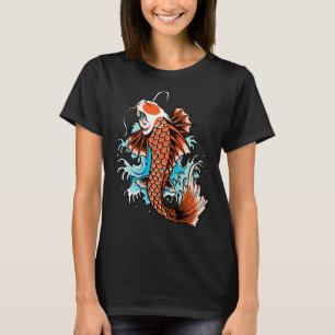 Camiseta Koi Japonés Fish En El Agua