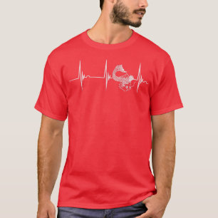 Camiseta Koi Japonés Koi Carp Heartbeat EKG Pulse Nishikig