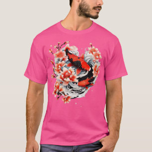 Camiseta Koi japonés p Nishikigoi Fish Cherry Blossom 2
