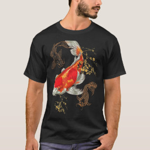 Camiseta Koi Japonés Pez Japonés Flor de Cerezo 90