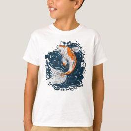 Camiseta Koi Maestro de curvado de agua para peces