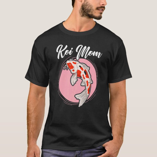Camiseta Koi Mom Japonés Koi Carp Nishikigoi Fish Madres (Anverso)