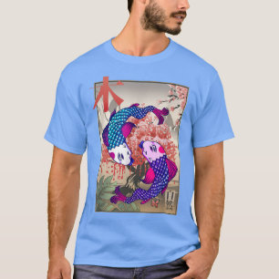Camiseta Koi Moon Sakura Tree Cherry Blossom Flor Yin Yan