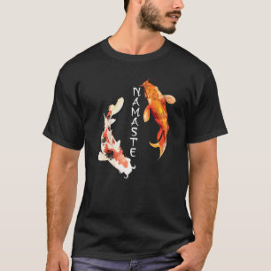 Camiseta Koi - Namaste - Minimalista - Paz - Yoga - Pez -