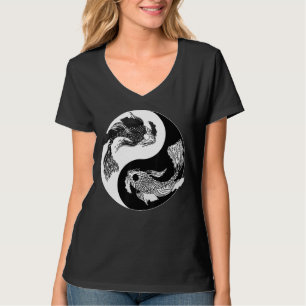 Camiseta Koi Nishikigoi Fish Koi Carp Japón Ying Yin Yang