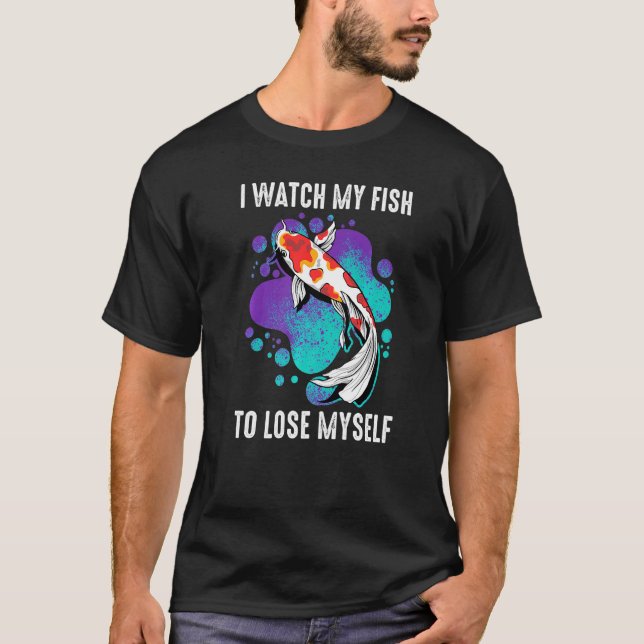 Camiseta Koi  Observo A Mis Peces Para Perderme  Carpa  Ins (Anverso)