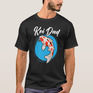 Camiseta Koi Papá Carpa Japonesa Koi Nishikigoi Pescado Pad