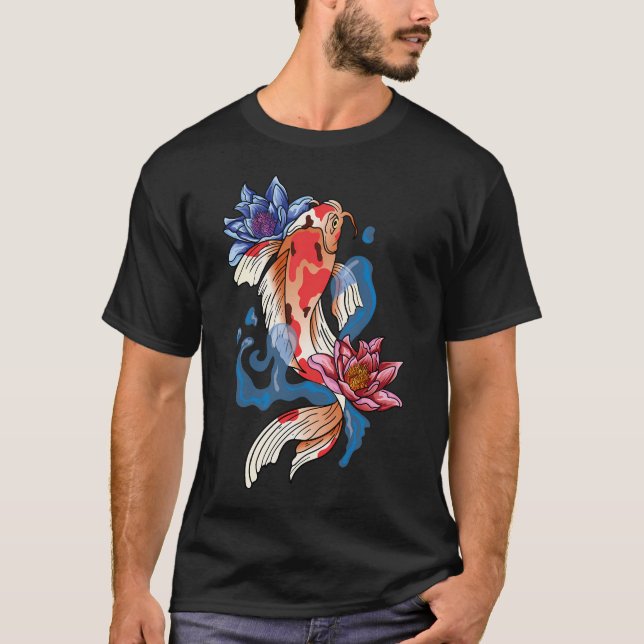Camiseta koi pez asiático (Anverso)