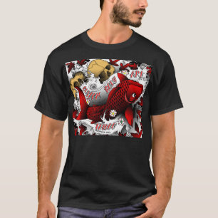 Camiseta koi rojo