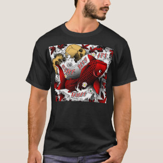 Camiseta koi rojo