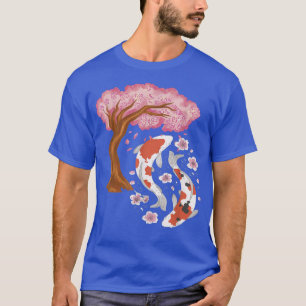 Camiseta Koi Sakura Tree Japonés Koi Carp Cherry Blossom N
