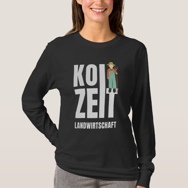 Camiseta Koi Time Agriculture Bauer Swabian Dialect (Anverso)