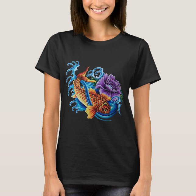 Camiseta koi vívido (Anverso)