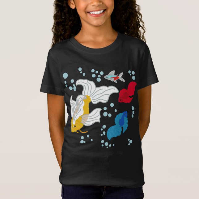 Camiseta Koi y Bettas (Anverso)