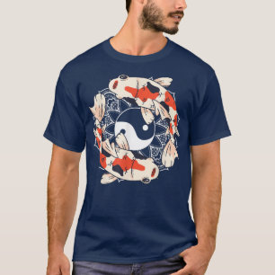 Camiseta Koi Yin Yang Carp asiática Nishikigoi japonés Koi