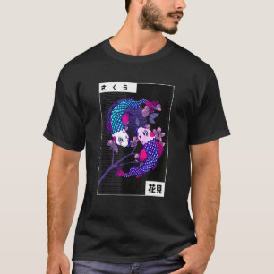 Camiseta Koi Yin Yang Joyas de peces nadando opuestos Cherr