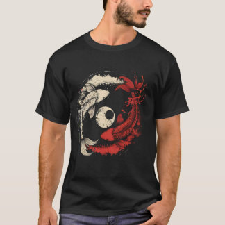 Camiseta Koi Yin Yang Koi Fish Japanese Koi Carp Fish Asian