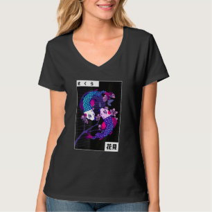Camiseta Koi Yin Yang Peces De Joyas Nadando Al Revés Cerez