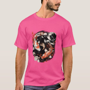 Camiseta Koi Yin Yang Sakura Temporada de Cerezo en Florenc