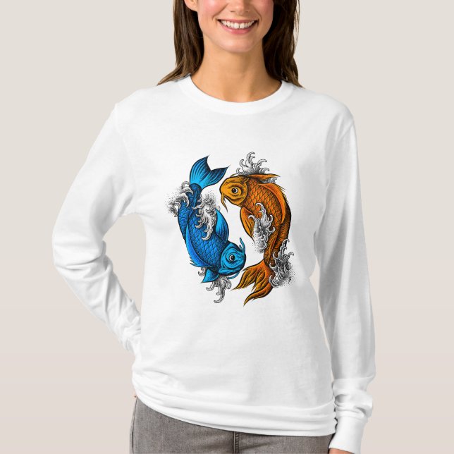 Camiseta Koi Ying Yang (Anverso)
