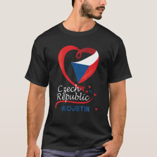 Camiseta Kojetin República Checa Bandera Del Corazón Cubier