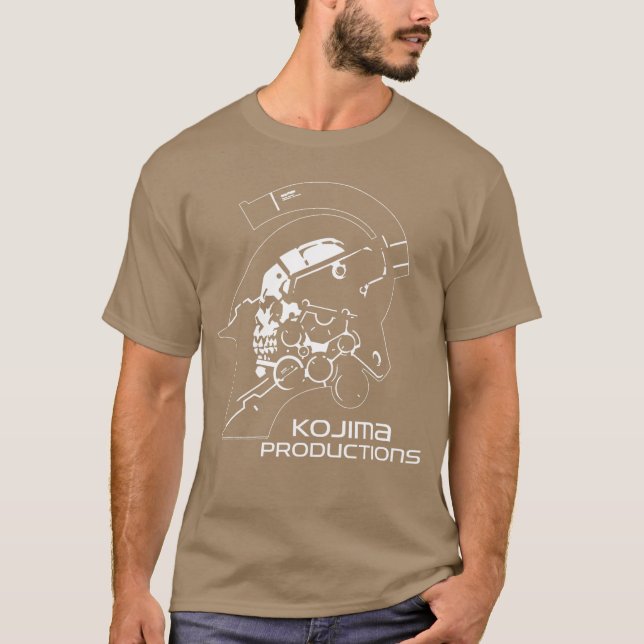 Camiseta Kojima Productions White Video Gaming Merch friend (Anverso)