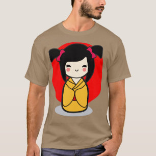 Camiseta Kokeshi Doll Chica