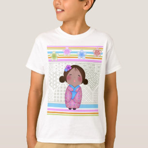 Camiseta kokeshi sakura