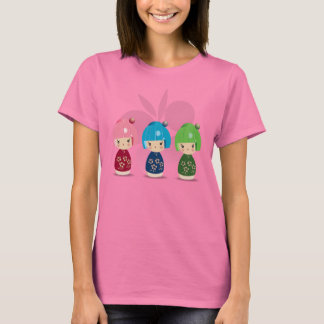 Camiseta Kokeshi Triplets Ringer Tee