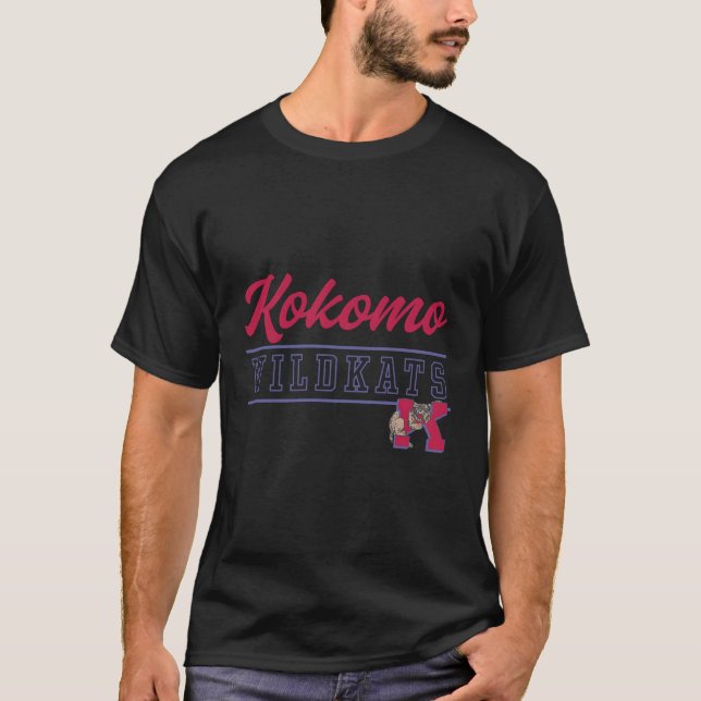 Camiseta Kokomo High School Wildkats C4 (Anverso)