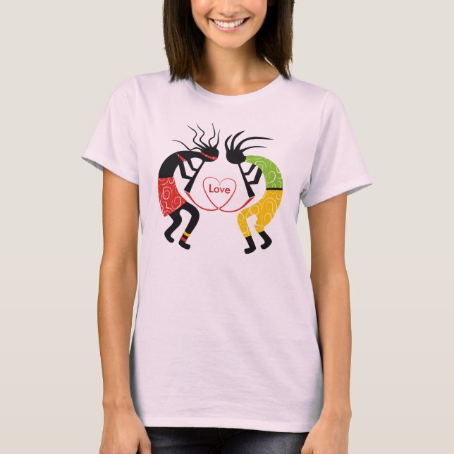 Camiseta Kokopelli ama las camisetas. (Anverso)