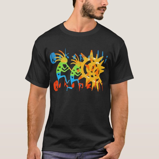 Camiseta Kokopelli colorido (Anverso)