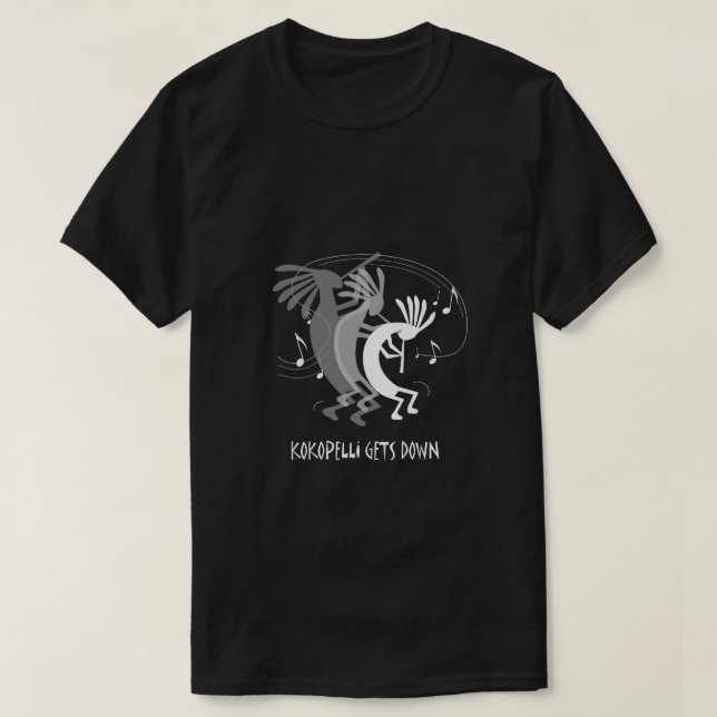 Camiseta Kokopelli consigue el Black Basic T (Diseño del anverso)