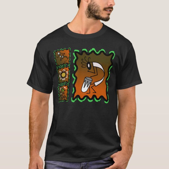 Camiseta Kokopelli de diseño suroeste (Anverso)