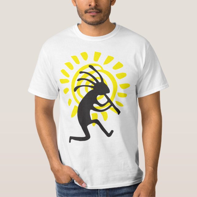 Camiseta Kokopelli de los hombres nativos estadoun (Anverso)