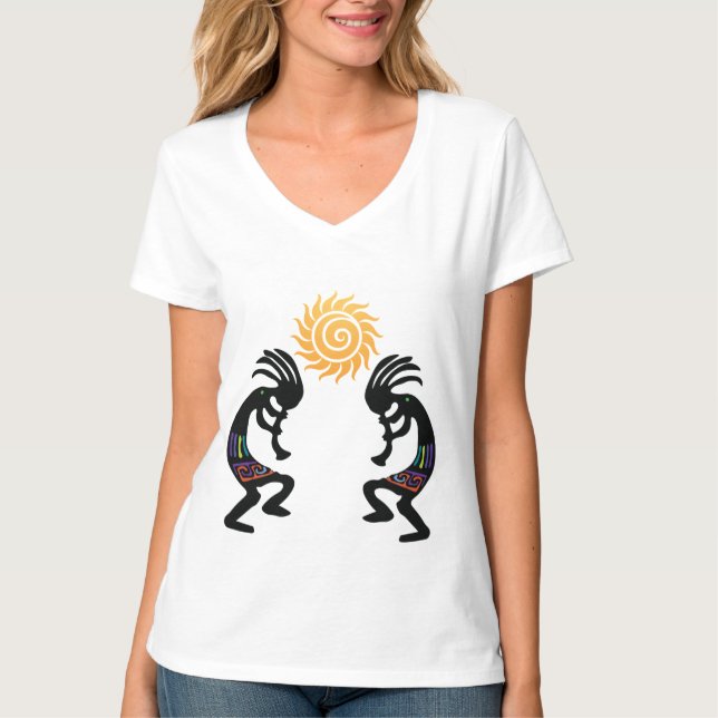 Camiseta Kokopelli del suroeste americano nativo (Anverso)