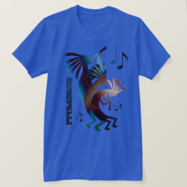 Camiseta Kokopelli Music Dance Royal Blue T