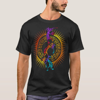 Camiseta Kokopelli Musician Acrobats Mandala Sun 1 Fan