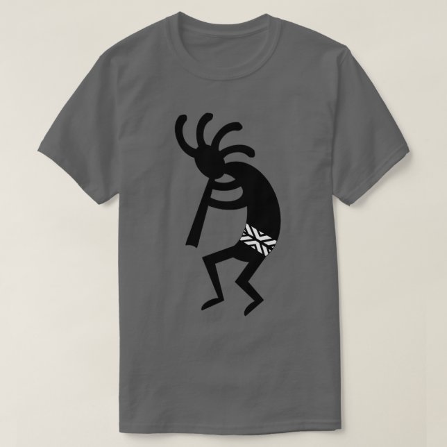 Camiseta Kokopelli Rojo Y Negro  (Diseño del anverso)